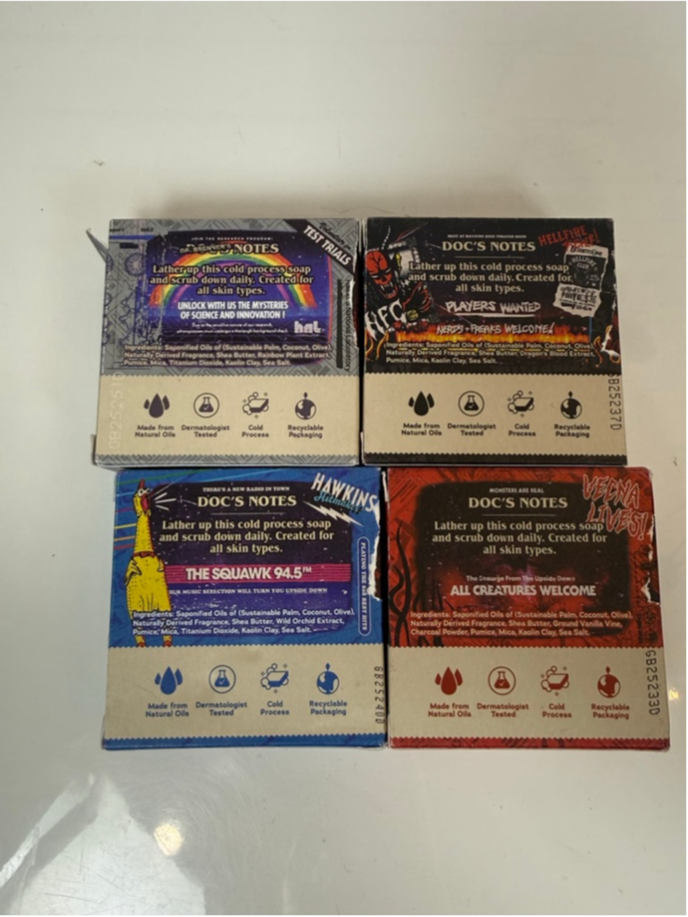 Dr. Squatch Stranger Things Soap Limited Edition Pack of 4 NEW Men’s Soap Scent - Picture 7 of 7